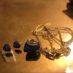 Matching earrings and necklace